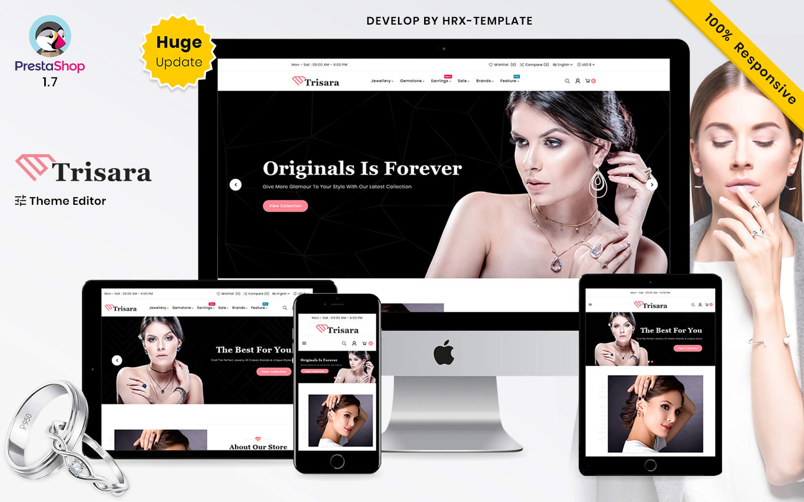 Jewellery Trisara -   Jewelry Decorative  Mega Super Prestashop Theme Store