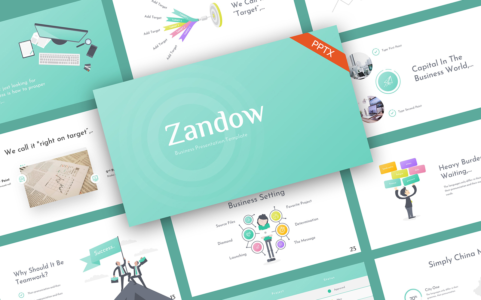 Zandow Business Startup PowerPoint Template