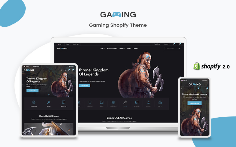 Gaming- The Game Accessories Premium Shopify Theme
