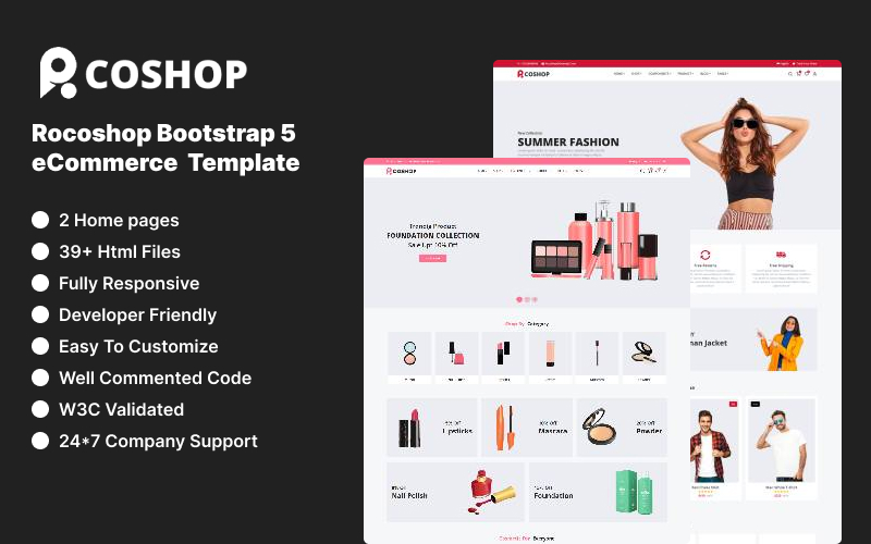 Rocoshop eCommerce Website Template