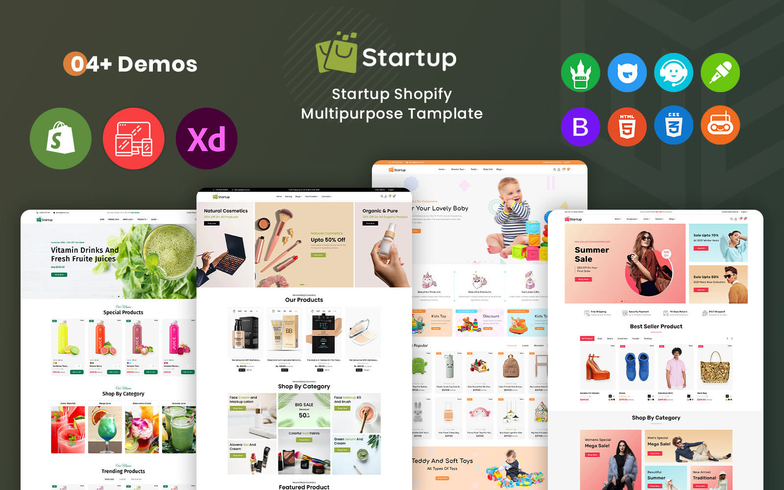 Startup - Multipurpose Supermarket Shopify Template