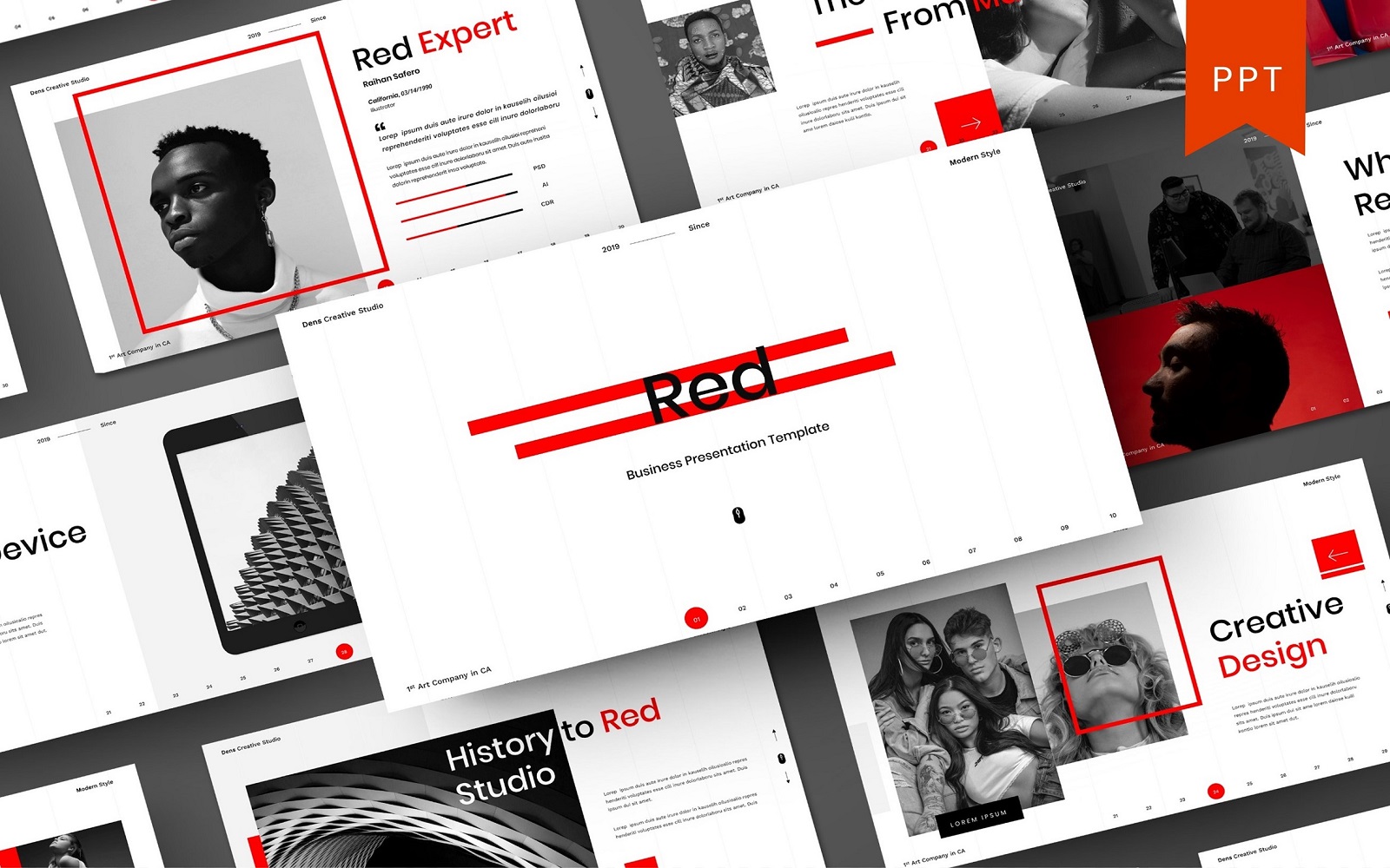 Red – Business PowerPoint Template