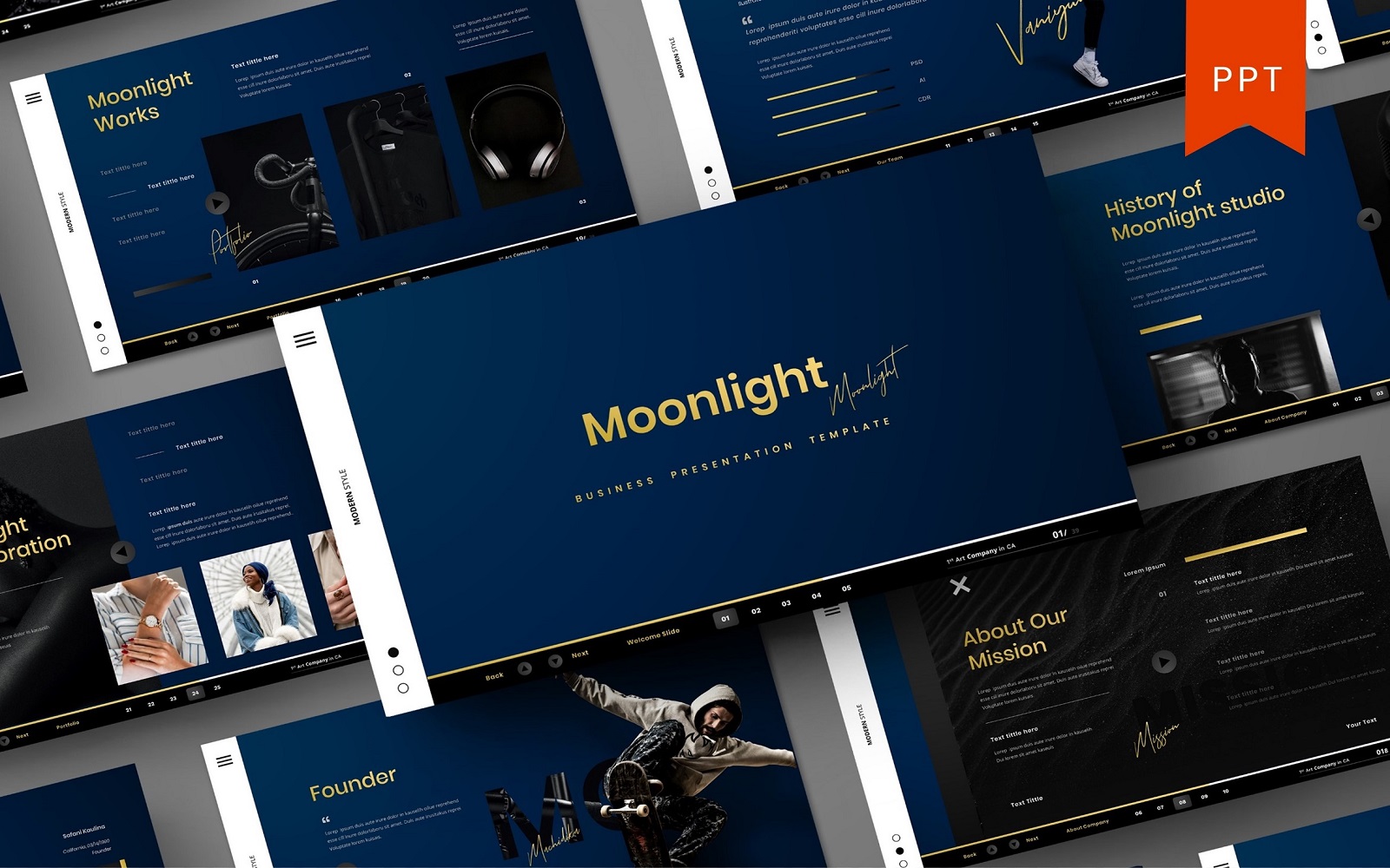 Moonlight – Business PowerPoint Template