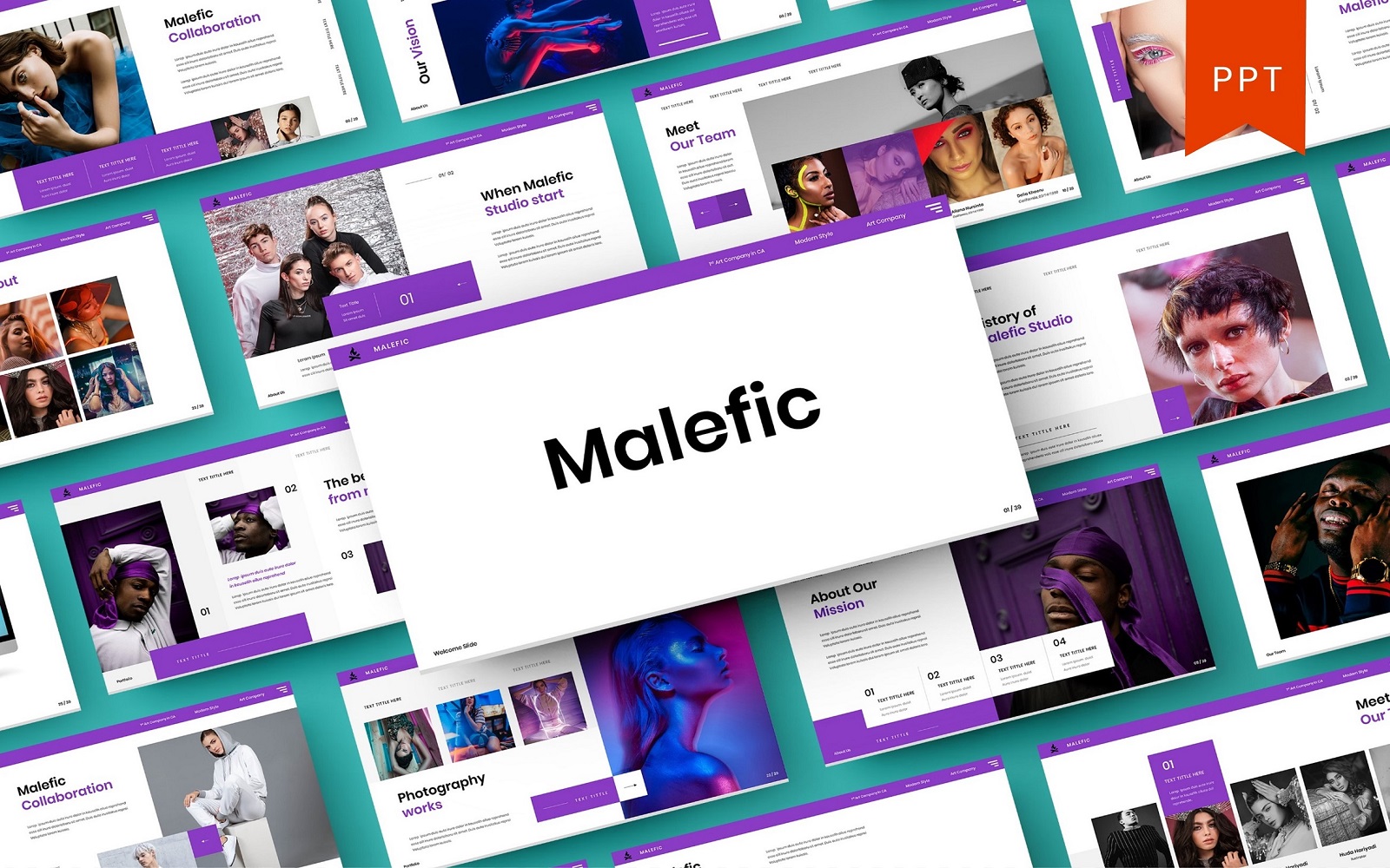 Malefic – Business PowerPoint Template
