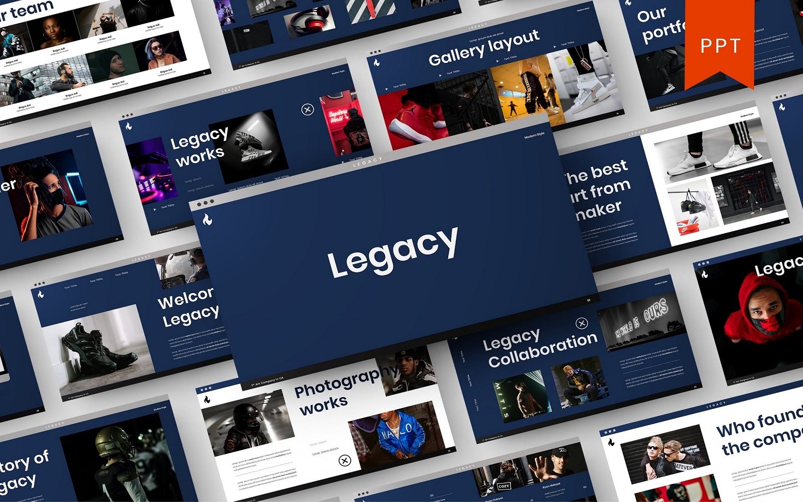 Legacy – Portfolio and Photography PowerPoint Template