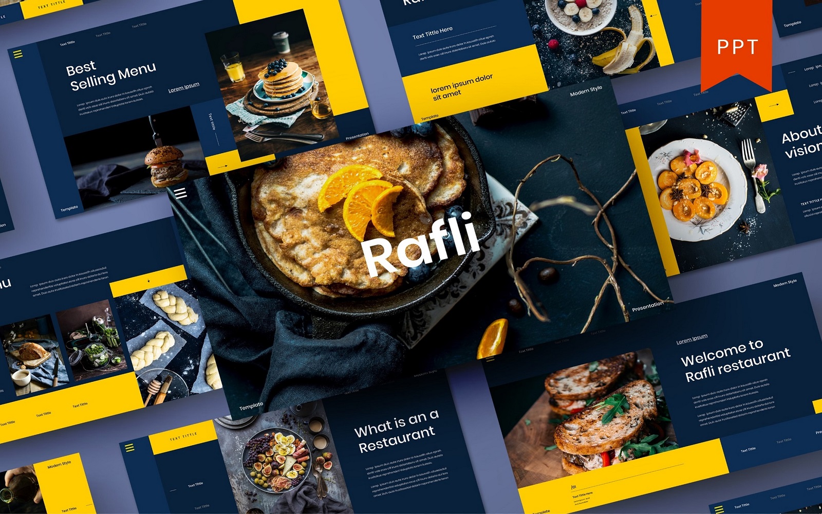 Rafli – Food Business PowerPoint Template