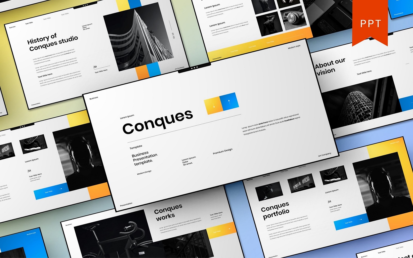 Conques – Business PowerPoint Template