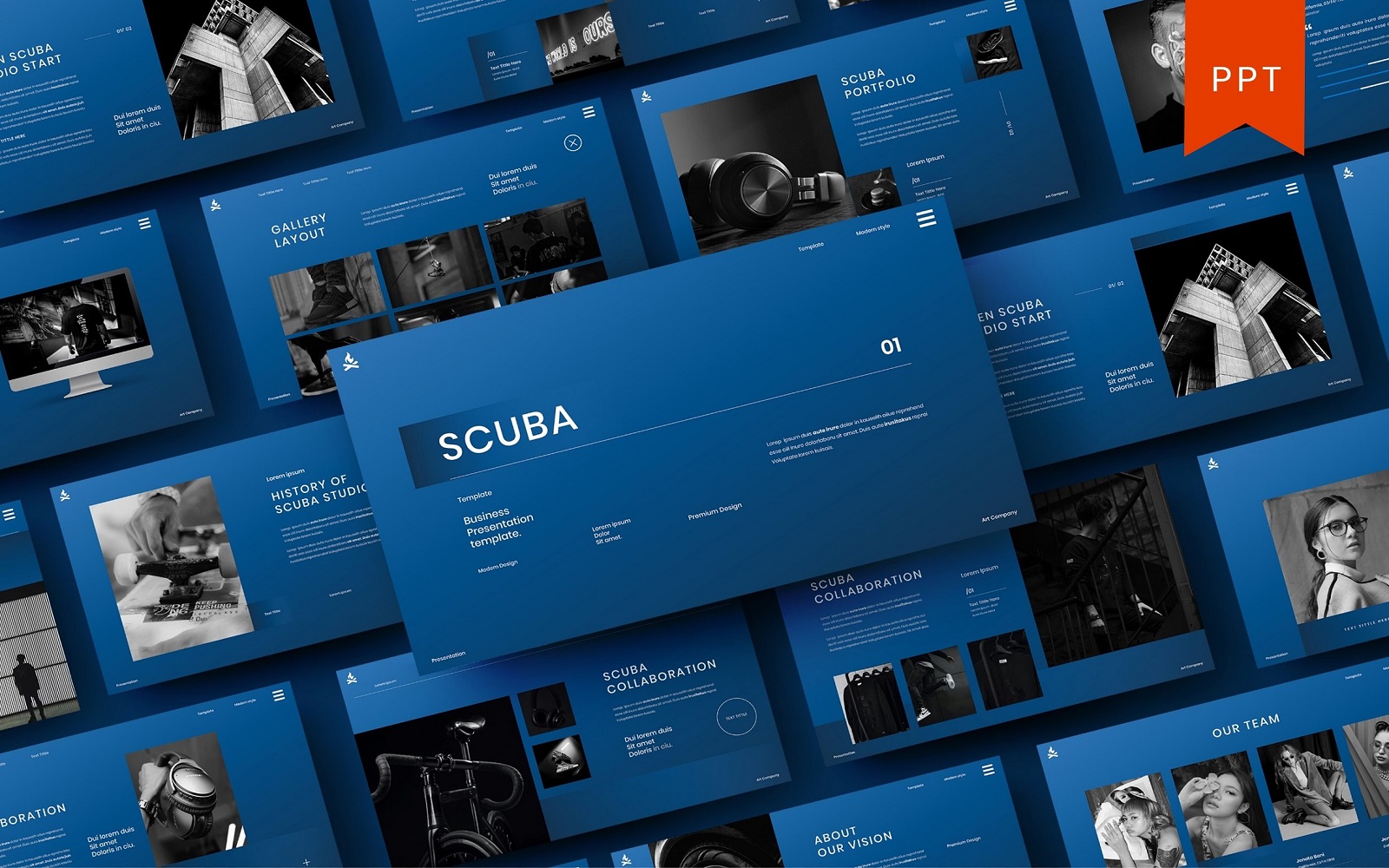 Scuba – Business PowerPoint Template