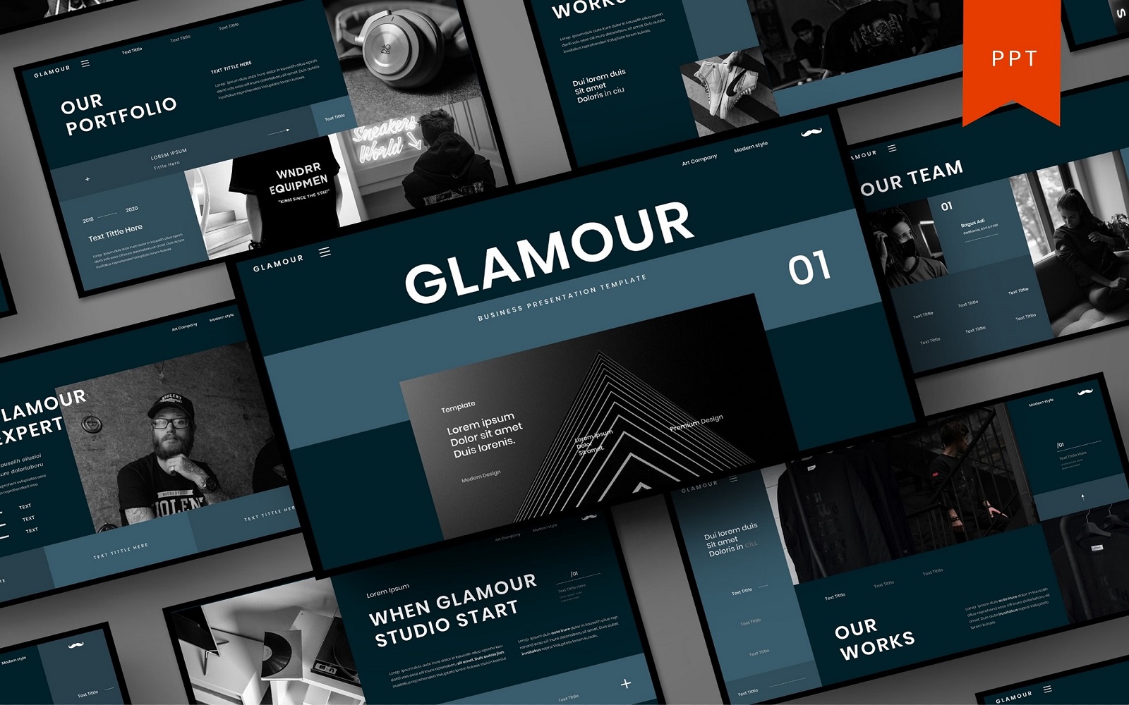 Glamour – Business PowerPoint Template