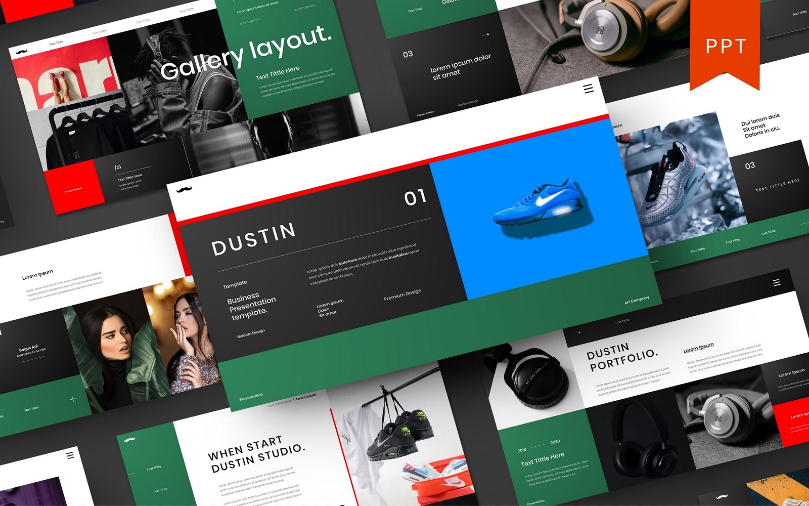 Dustin – Business PowerPoint Template