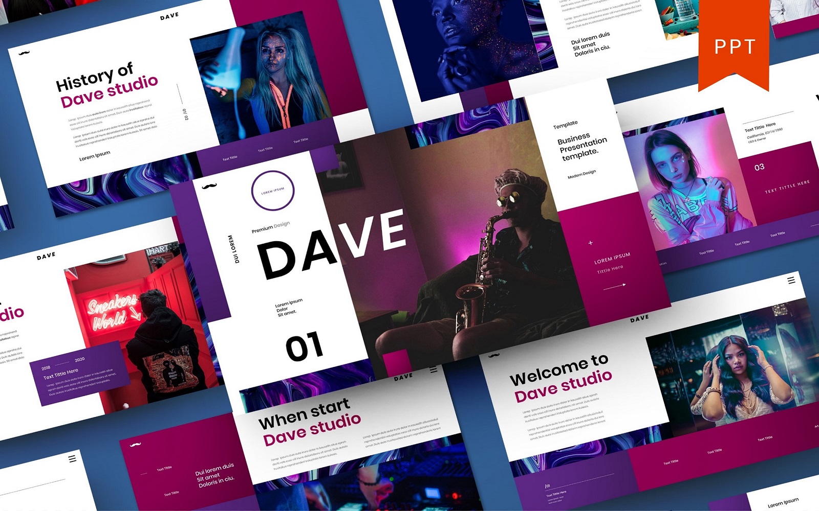 Dave – Business PowerPoint Template