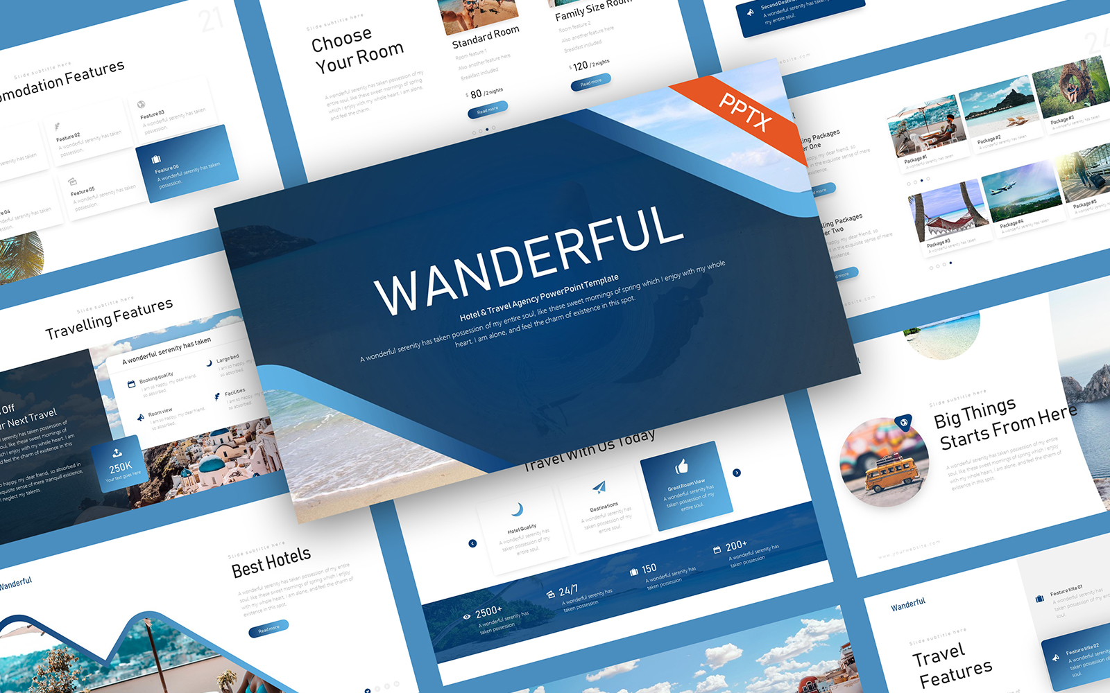Wanderful Traveling PowerPoint Template