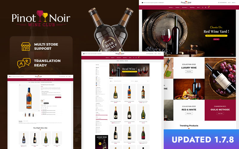PinotNoir - Wine, Drinks and Tobacco PrestaShop eCommerce Theme