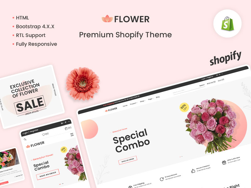 Flower - The Flower & Valentine Gift Premium Shopify Theme
