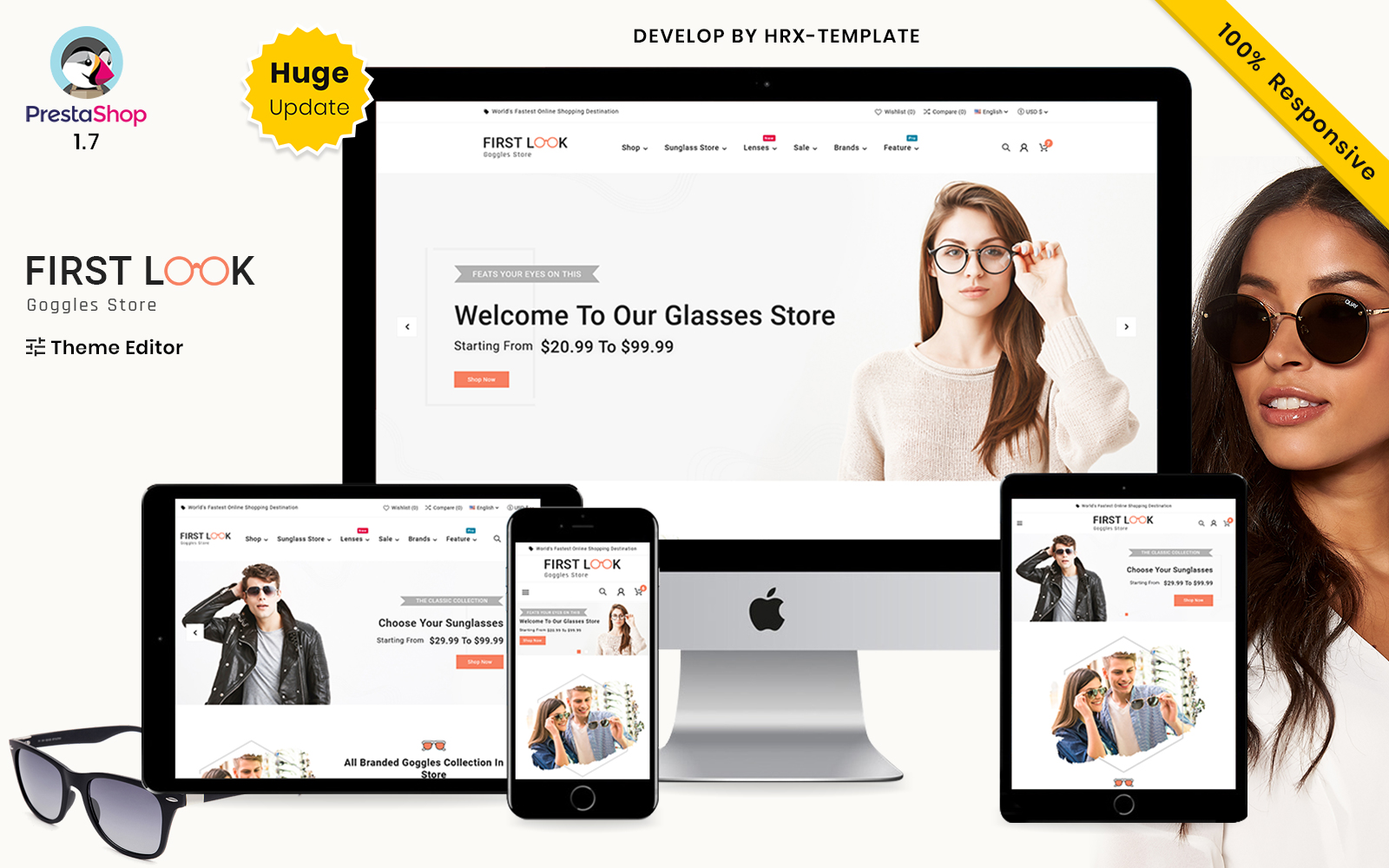 First Look Sunglasses - First Look Goggles Sunglasses Unique Responsive Theme Store