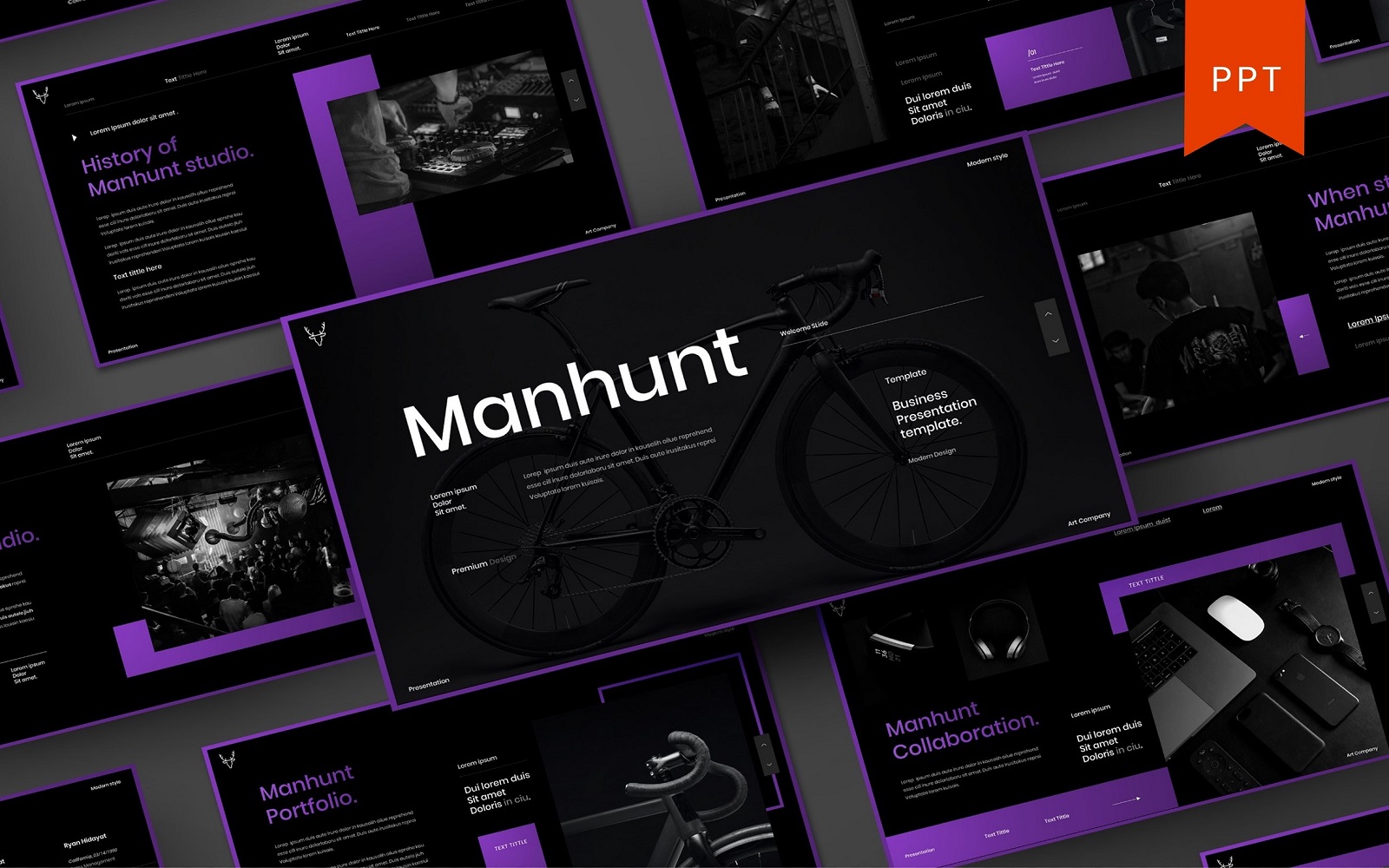 Manhunt – Business PowerPoint Template