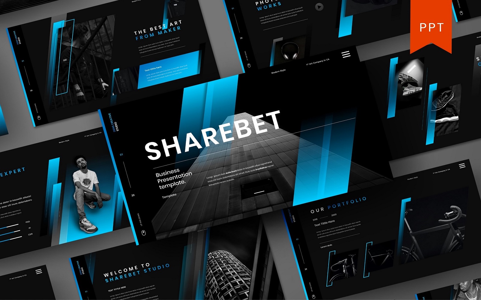 Sharebet – Business PowerPoint Template