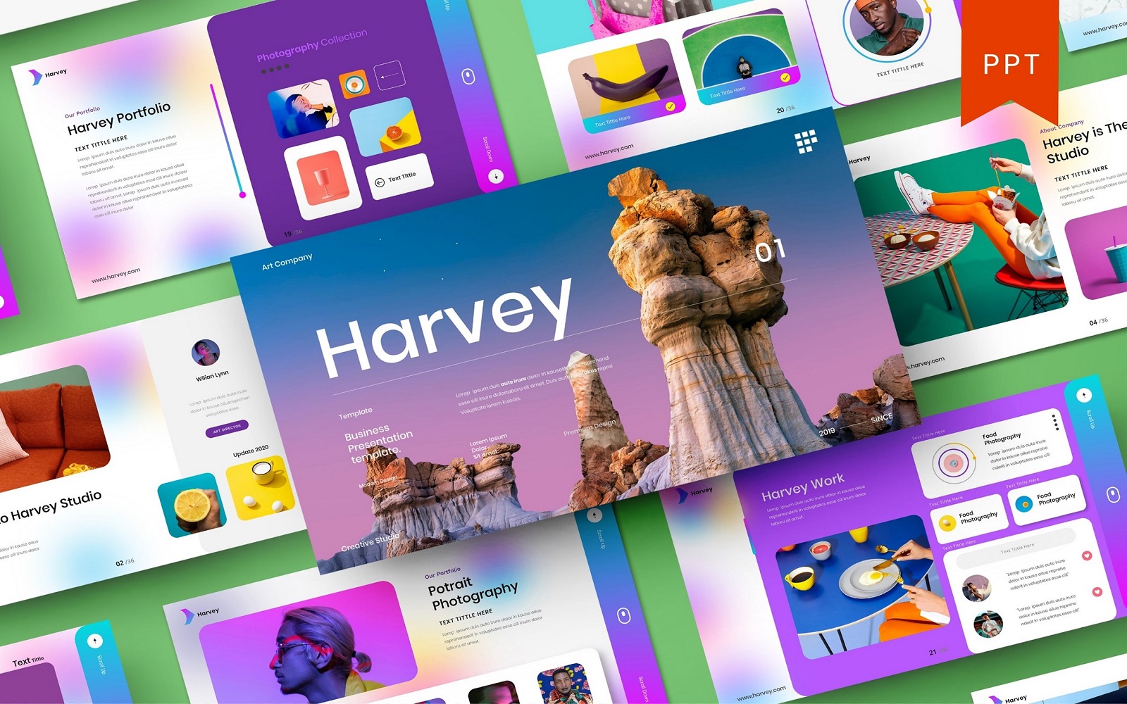 Harvey – Business PowerPoint Template