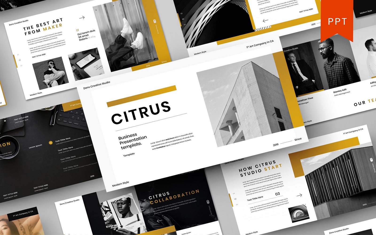 Citrus – Business PowerPoint Template