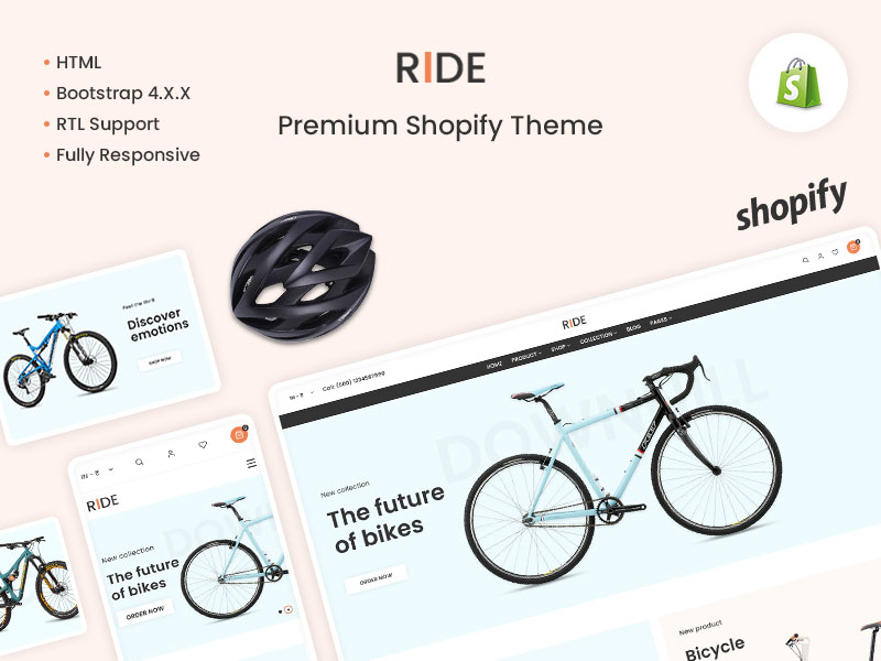 Ride - The Bicycle & Bike Shop Premium Shopify Theme