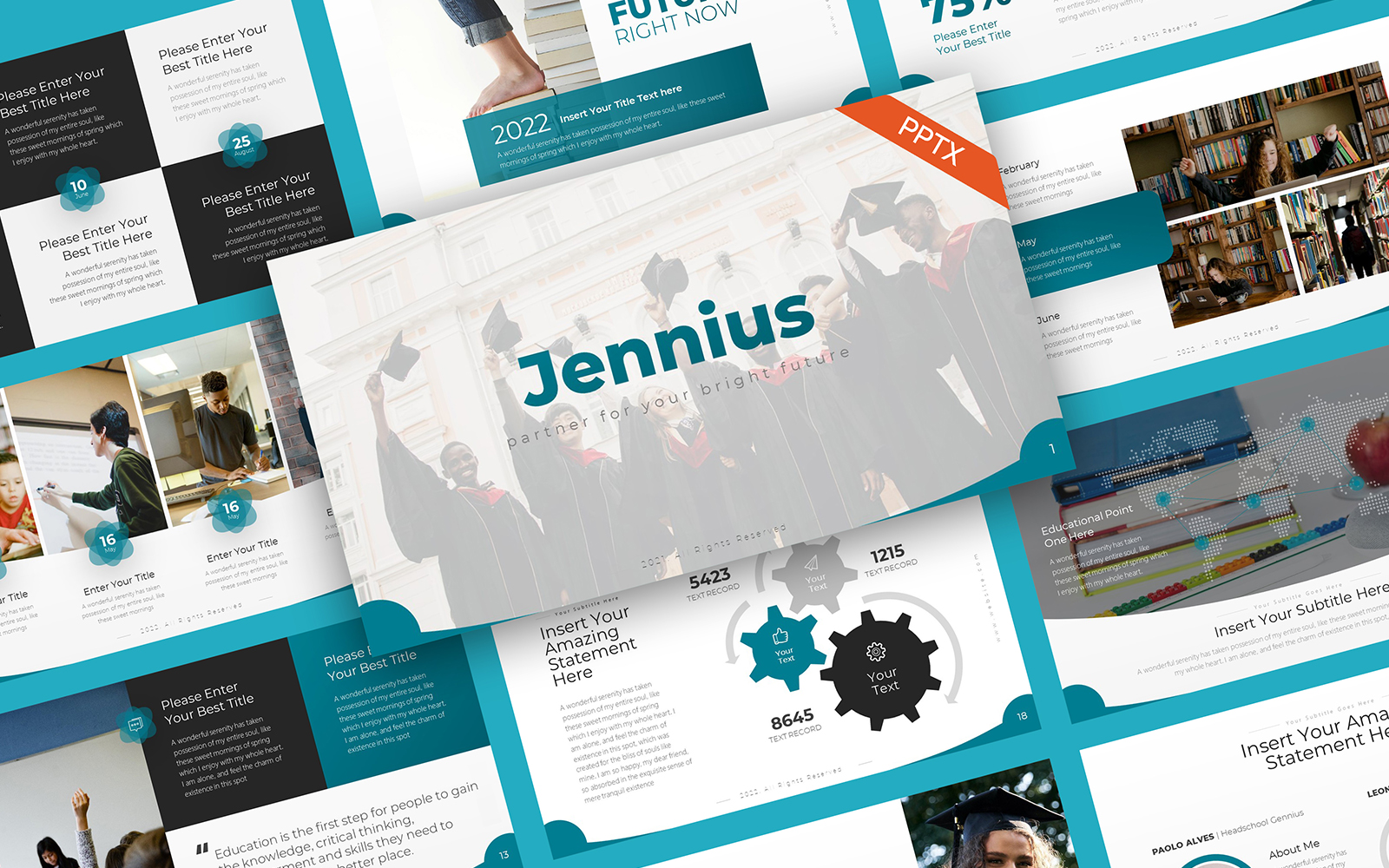 Jennius Education PowerPoint Template