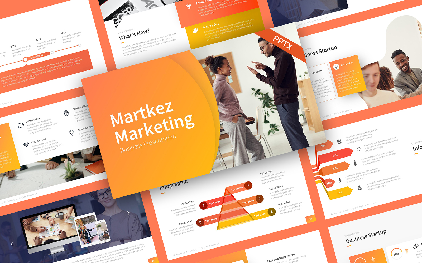 Martkez Business Marketing PowerPoint Template
