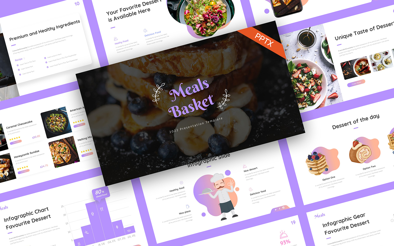 Meals Food Creative PowerPoint Template