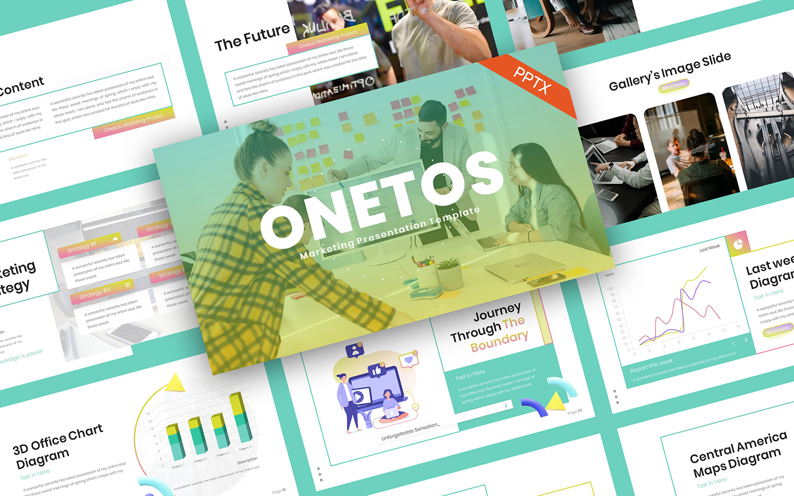 OneTos Marketing PowerPoint Template
