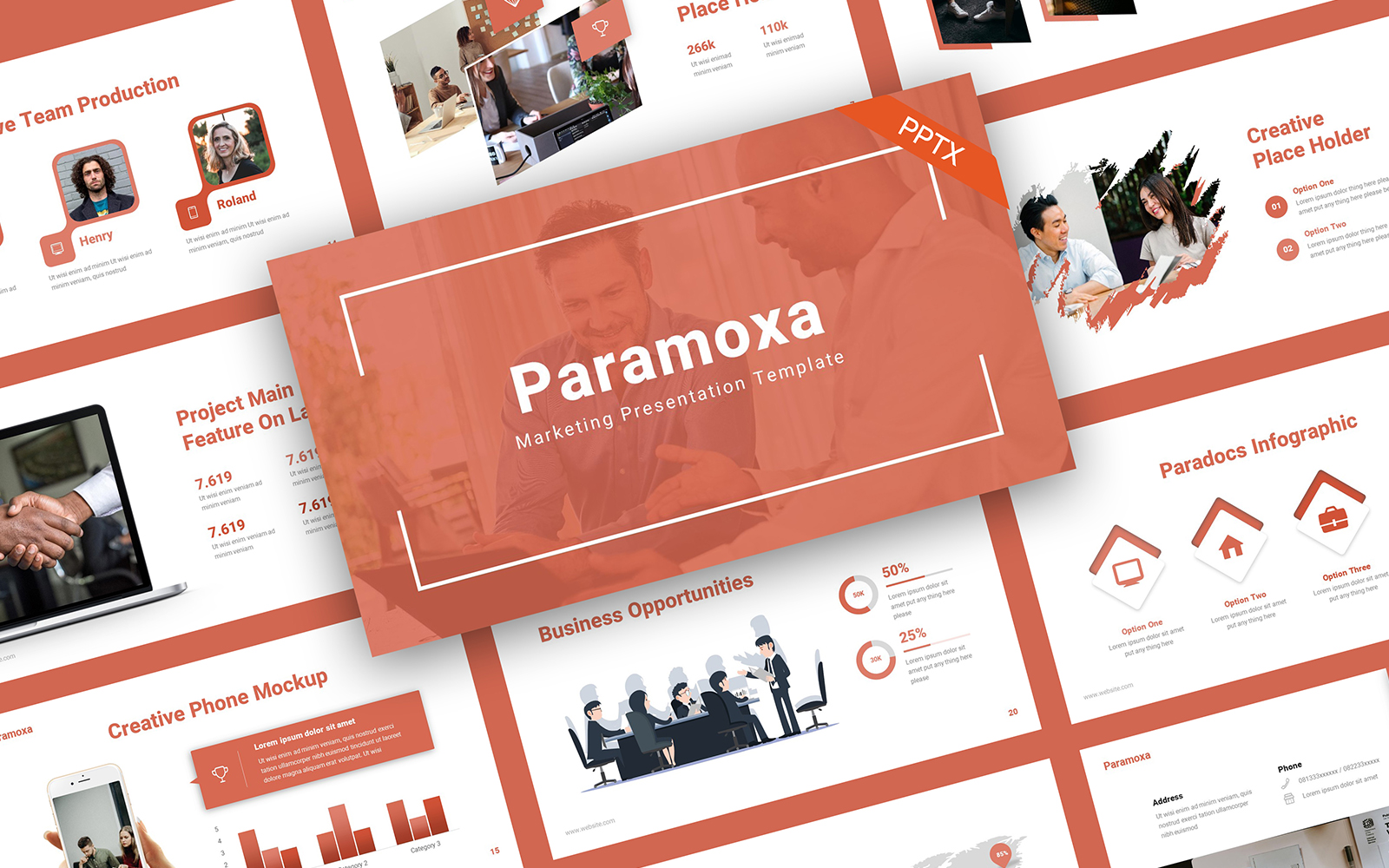 Paramoxa Marketing PowerPoint Template