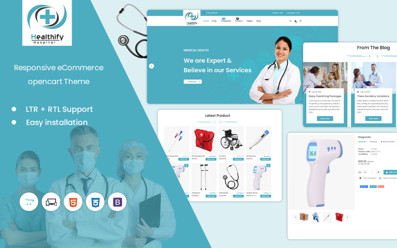 Healthify Responsive OpenCart Template 4.0