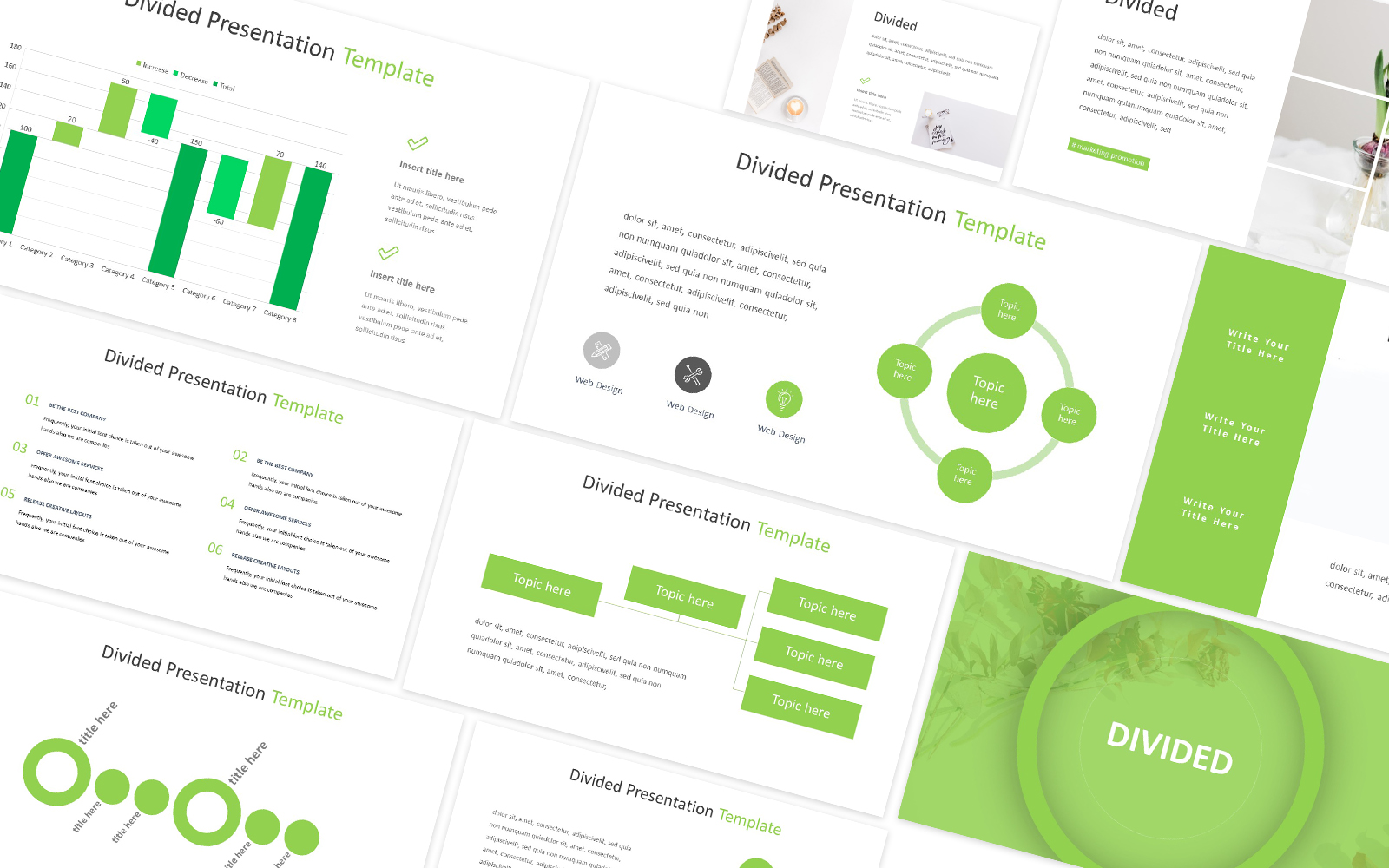 Divided Powerpoint Template