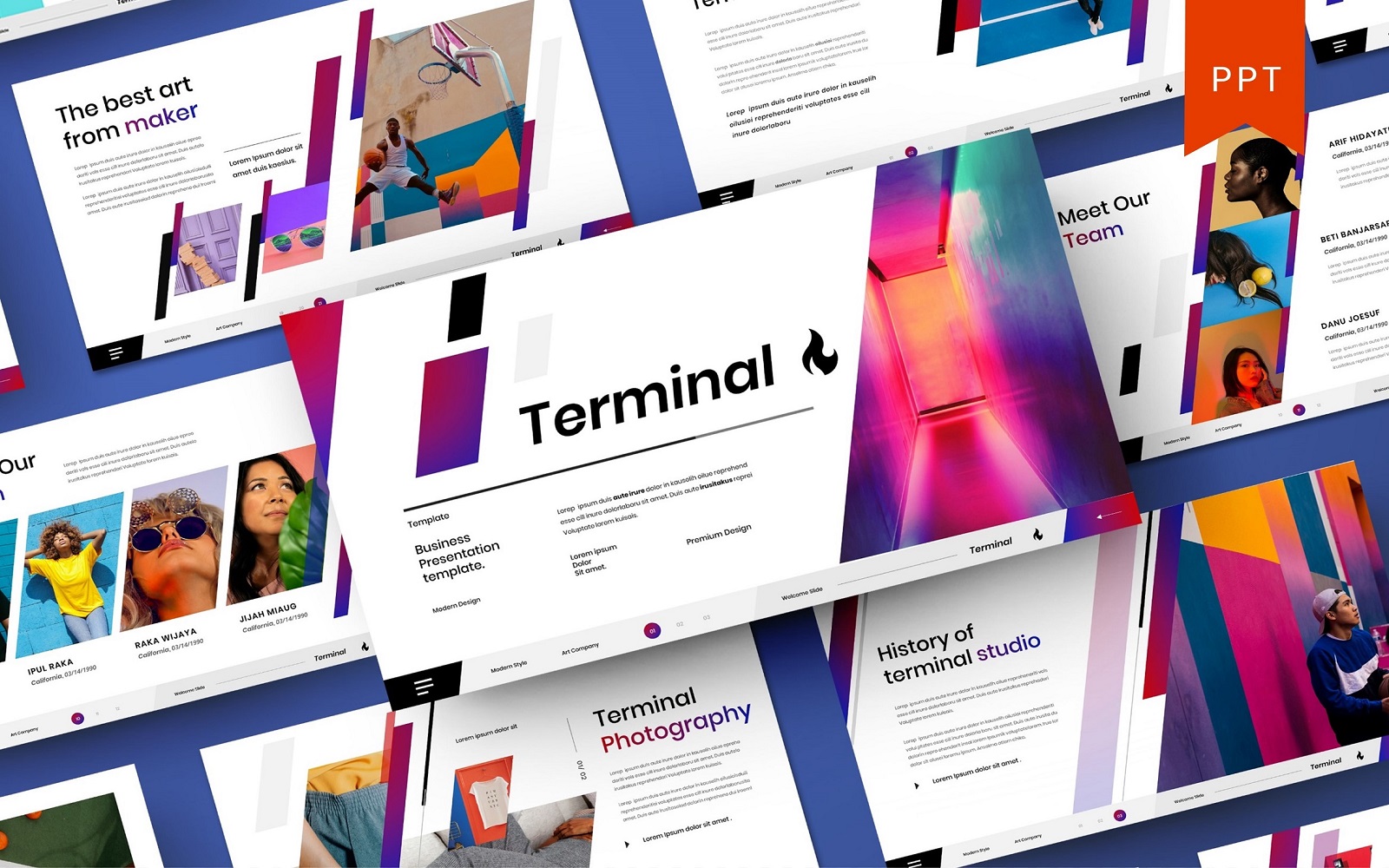 Terminal – Business PowerPoint Template