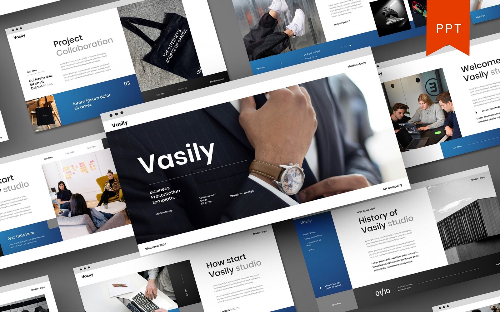 Vasily – Business PowerPoint Template