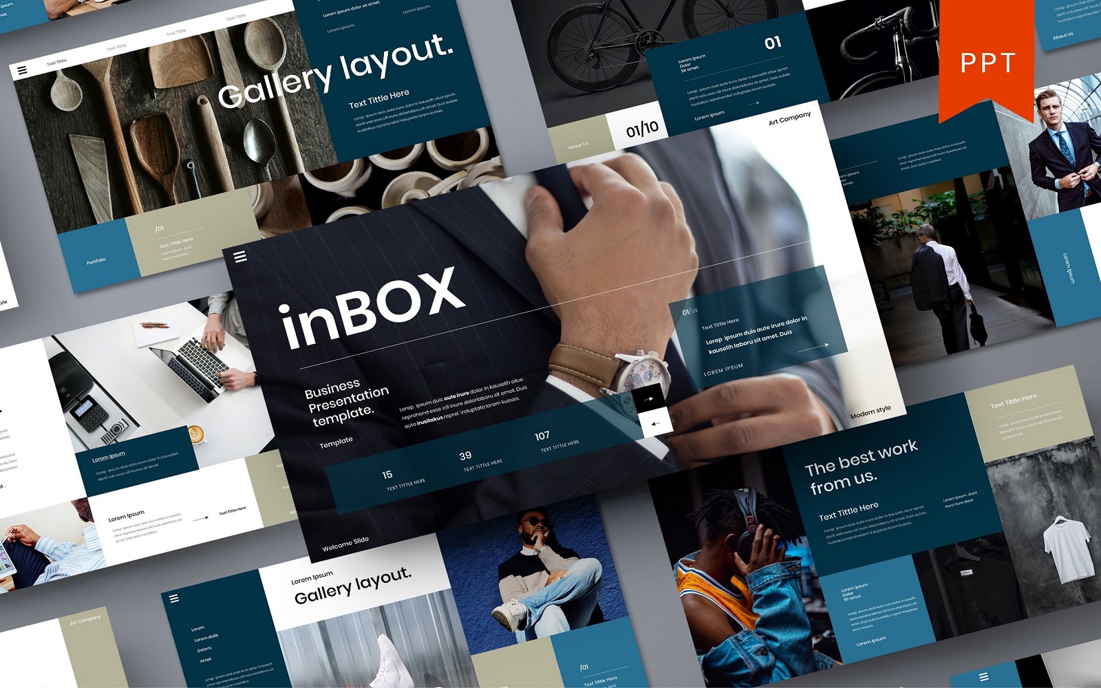 Inbox – Business PowerPoint Template