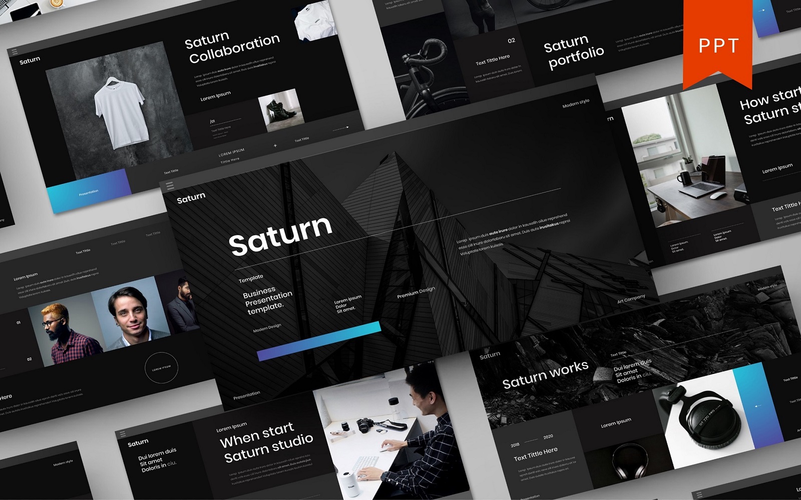 Saturn – Business PowerPoint Template