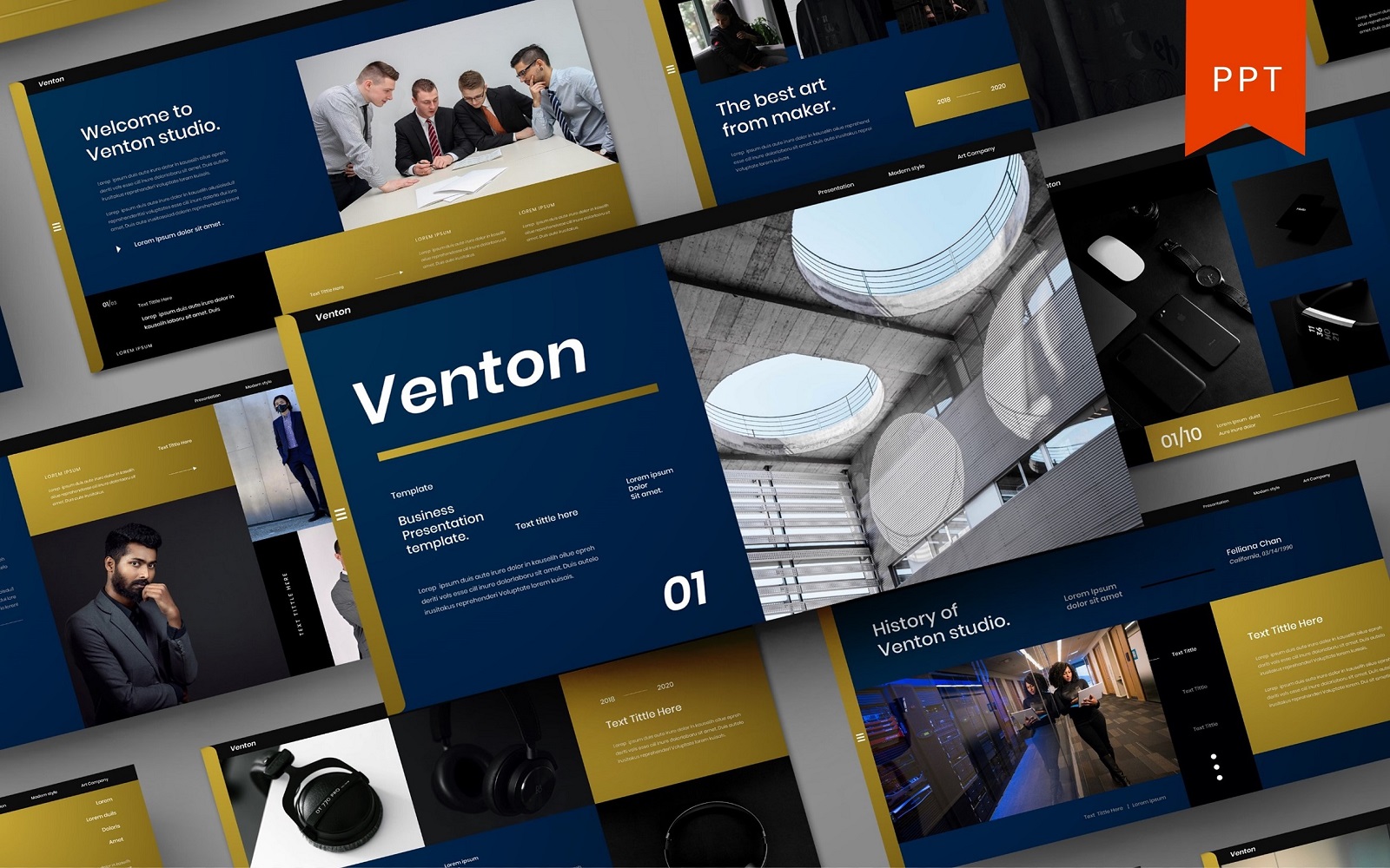 Venton – Business PowerPoint Template