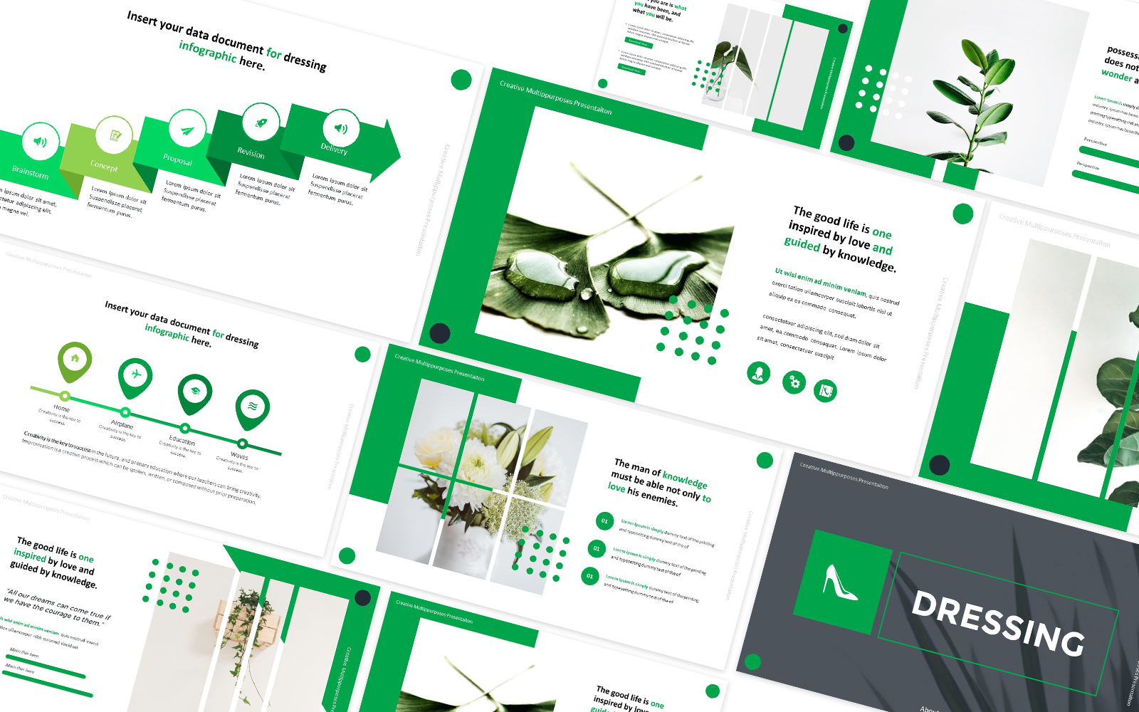 Dressing Creative Powerpoint Template