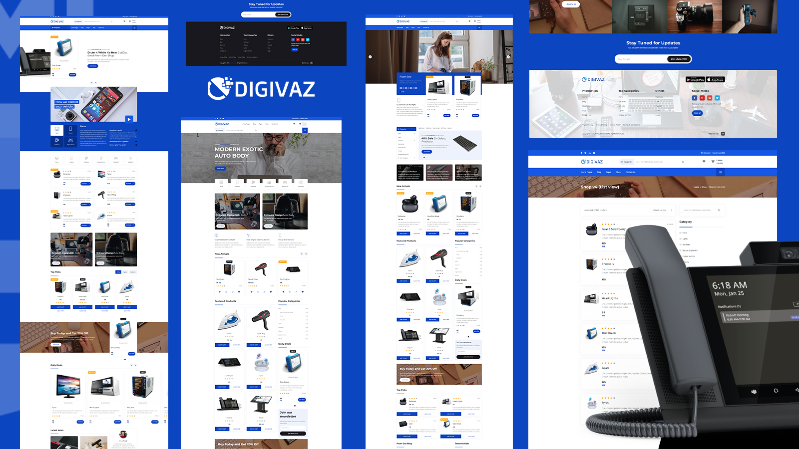 Digivaz Electronics Marketplace Ecommerce HTML5 Website Template