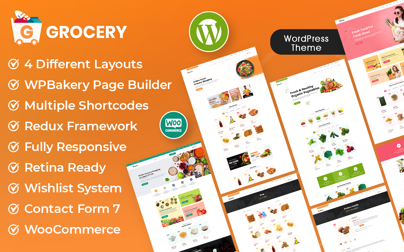 Grocer - Multipurpose Grocery, Food Store  & Supermarket Woocommerce Theme