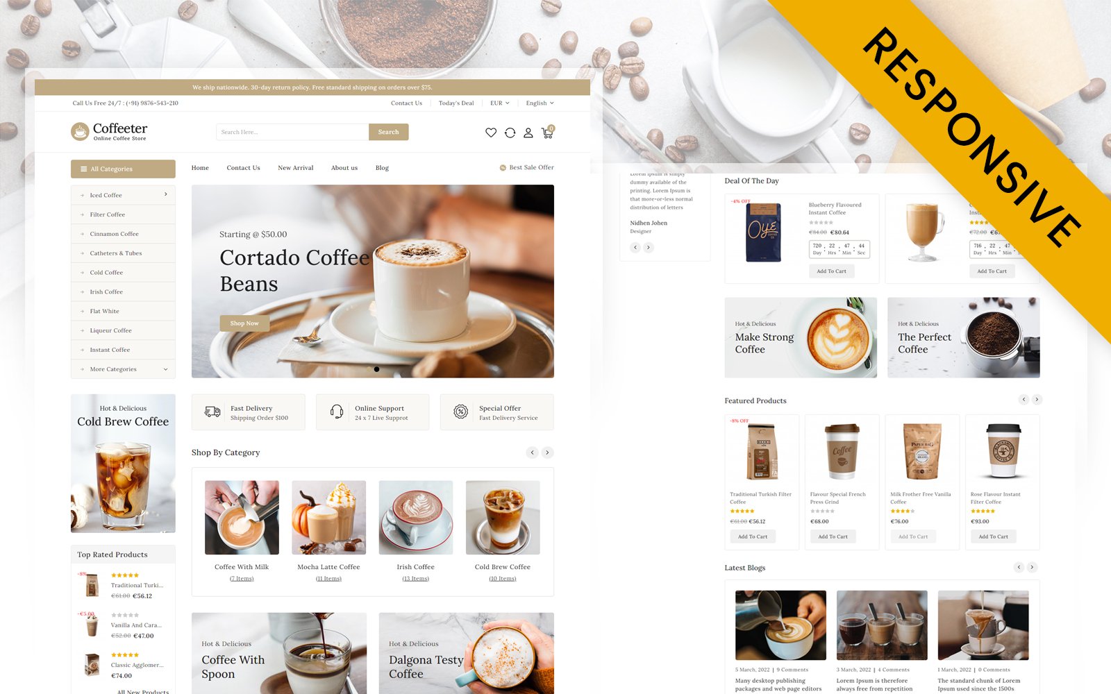 Coffeeter - Fresh Coffee Shop Prestashop Responsive Theme