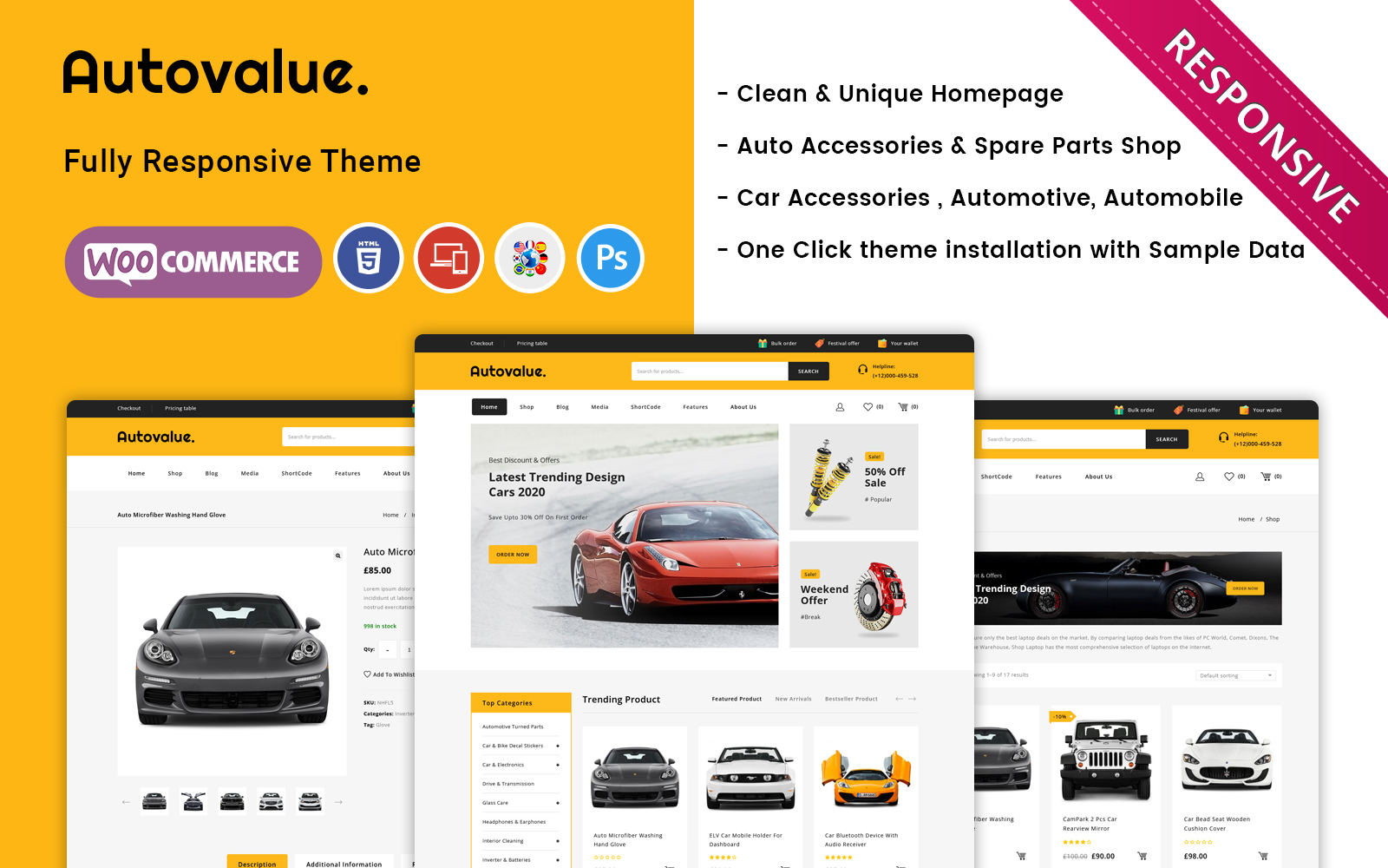 Autovalue - Auto Parts, Car Accessories Woocommerce Theme