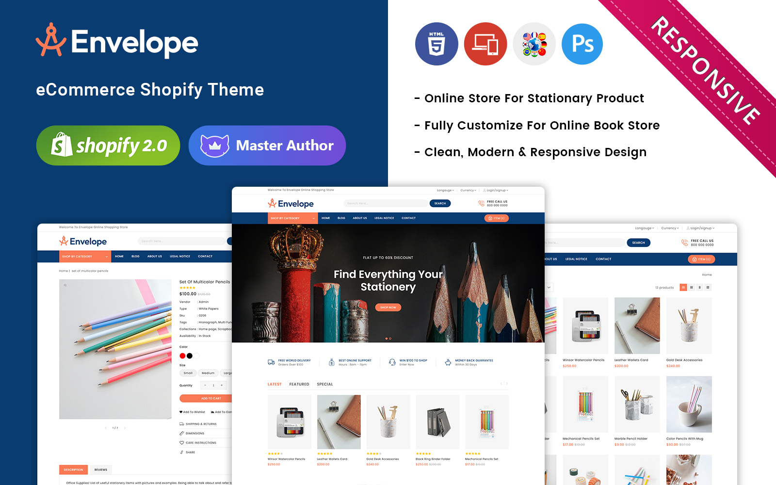 Envelope - Stationery Stores Shopify Responsive Theme