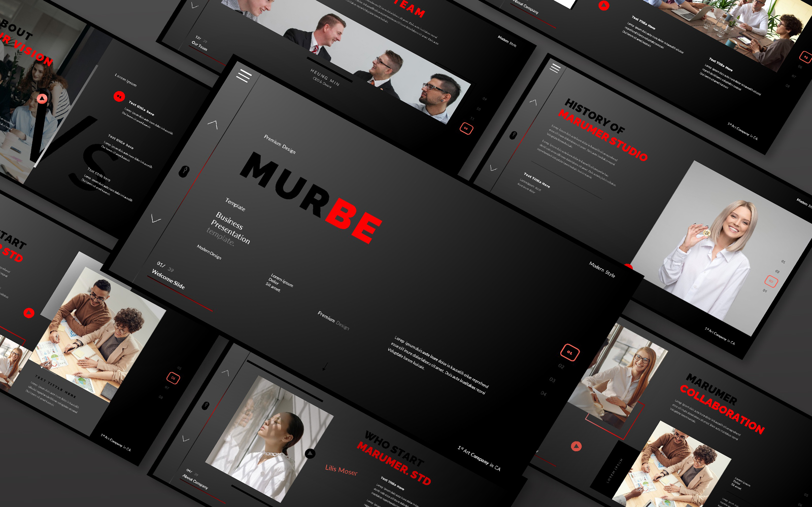 Murebe Business Presentation Powerpoint Template