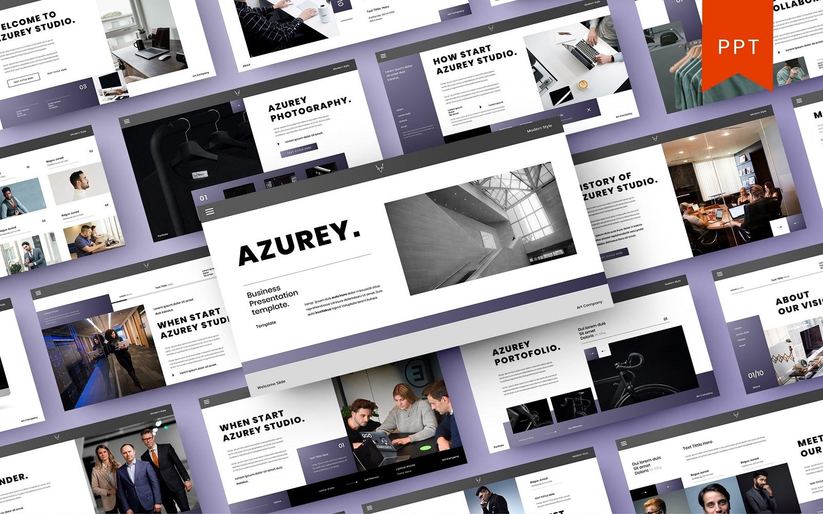 Azurey – Business PowerPoint Template