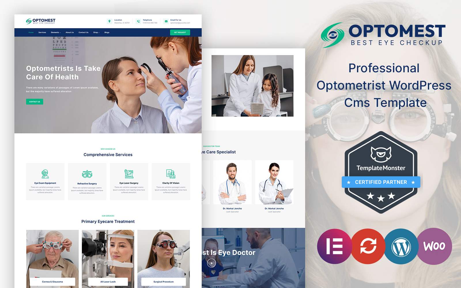 Optomest - Optometrist and Eye Care WordPress Theme