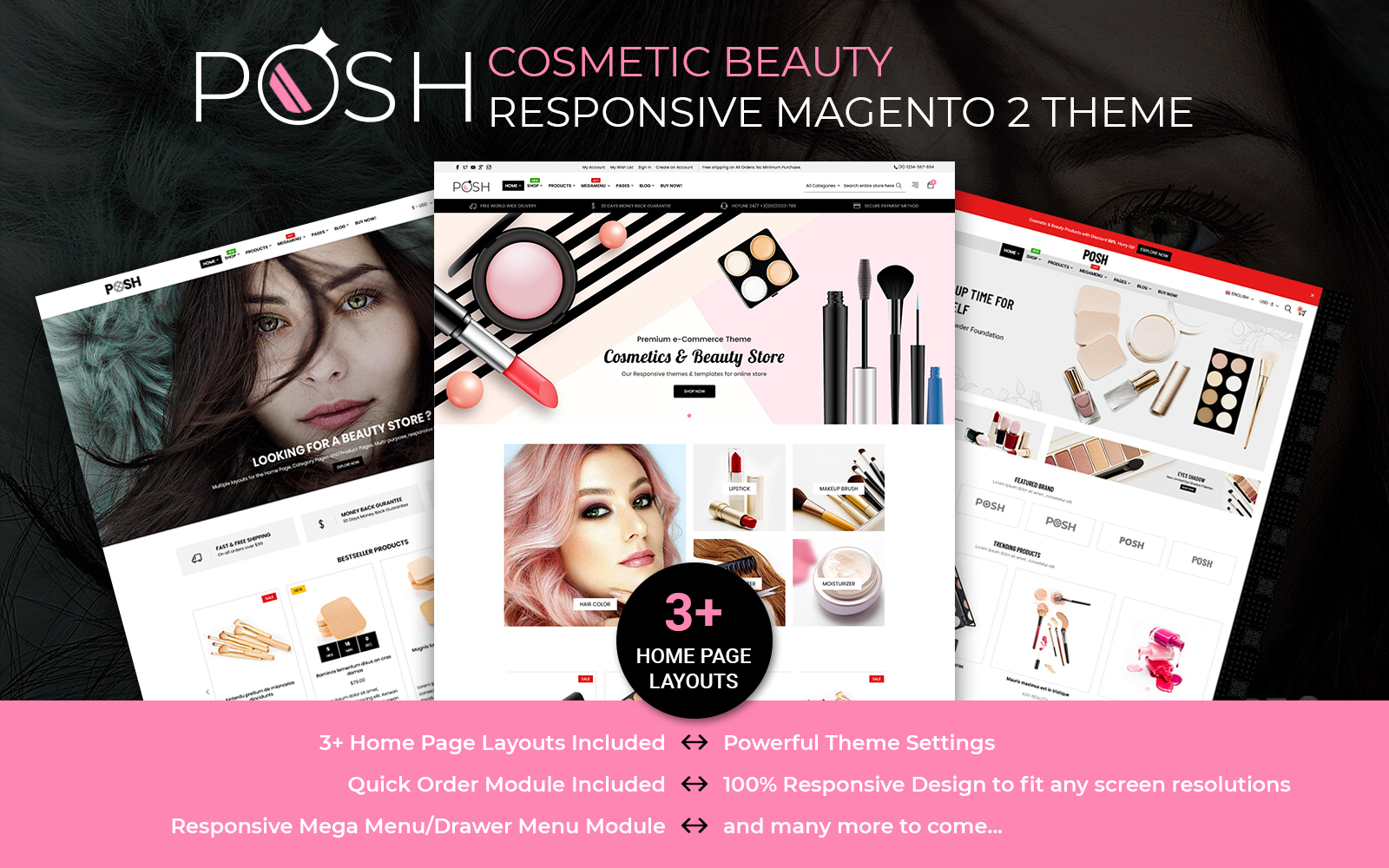 Cosmetics Beauty Shop Responsive Theme For Magento 2