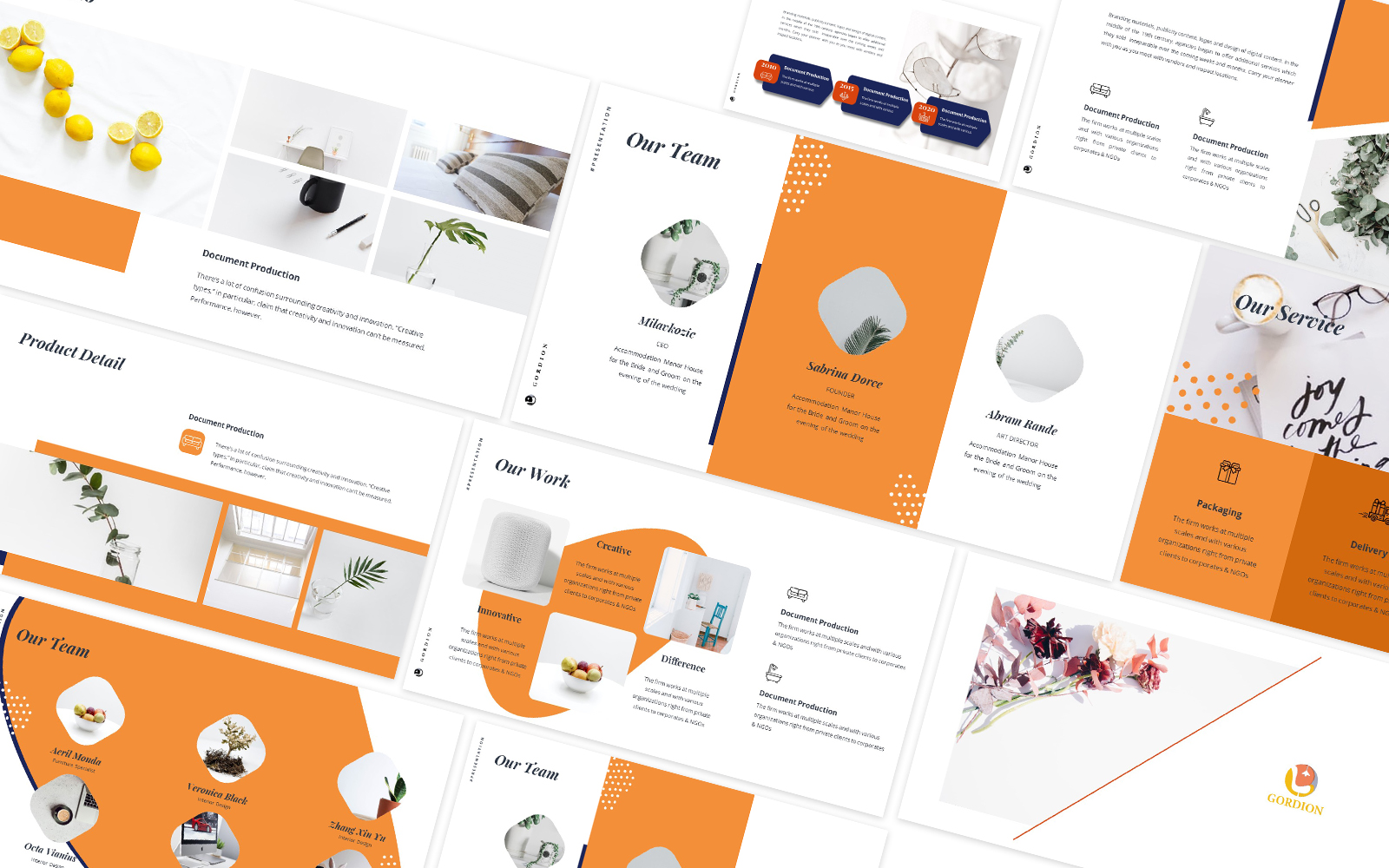 Product Gordion Powerpoint Template