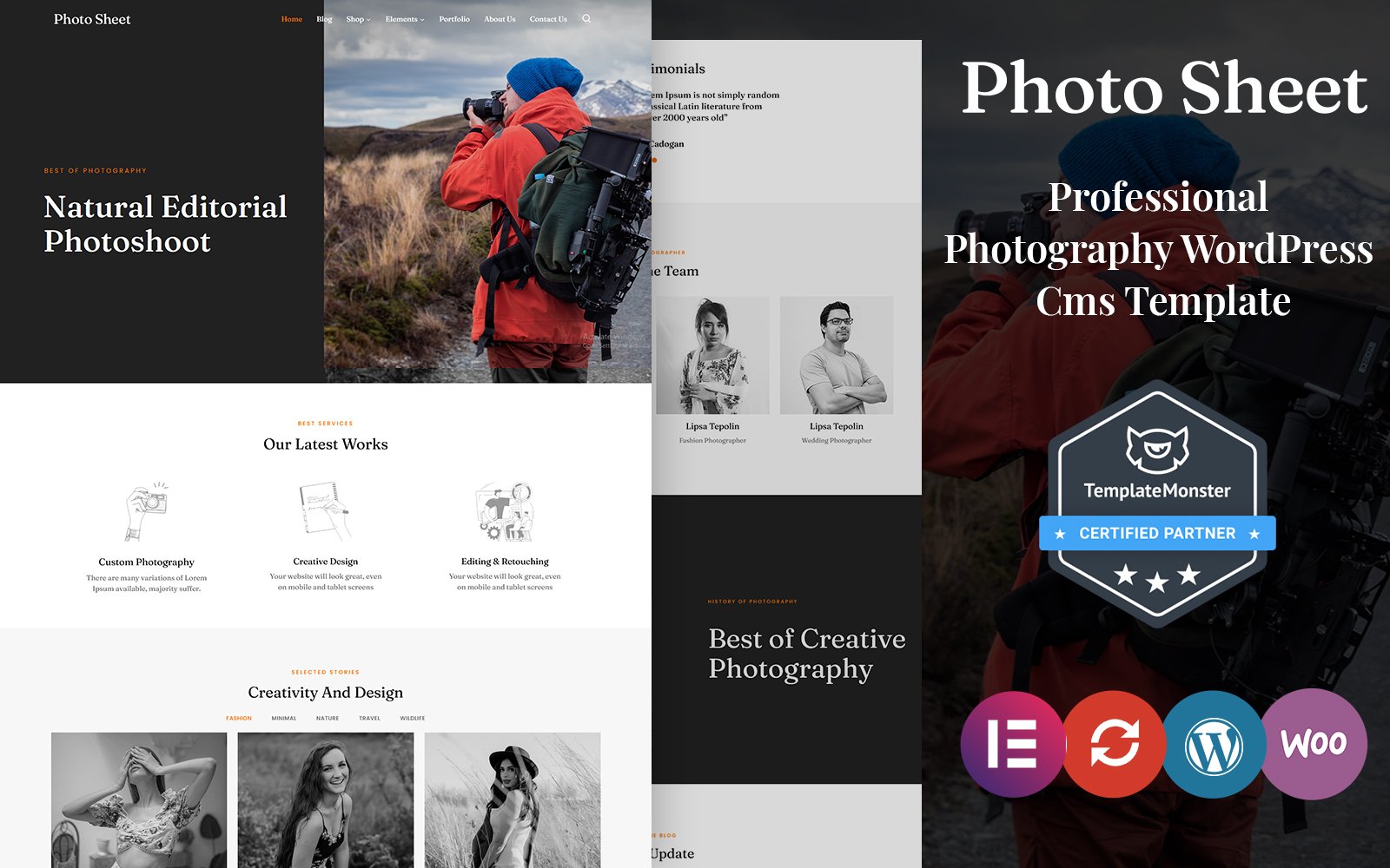 Photo Sheet - Photography WordPress Theme