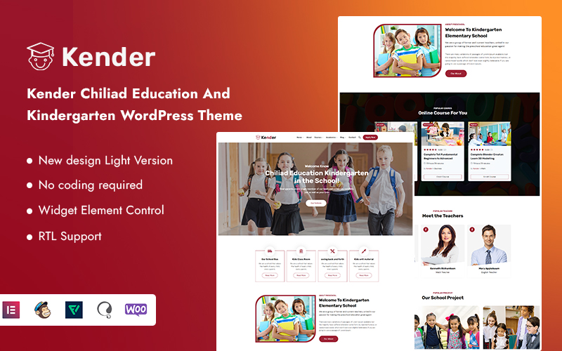 Kender - Chiliad Education And Kindergarten WordPress Theme