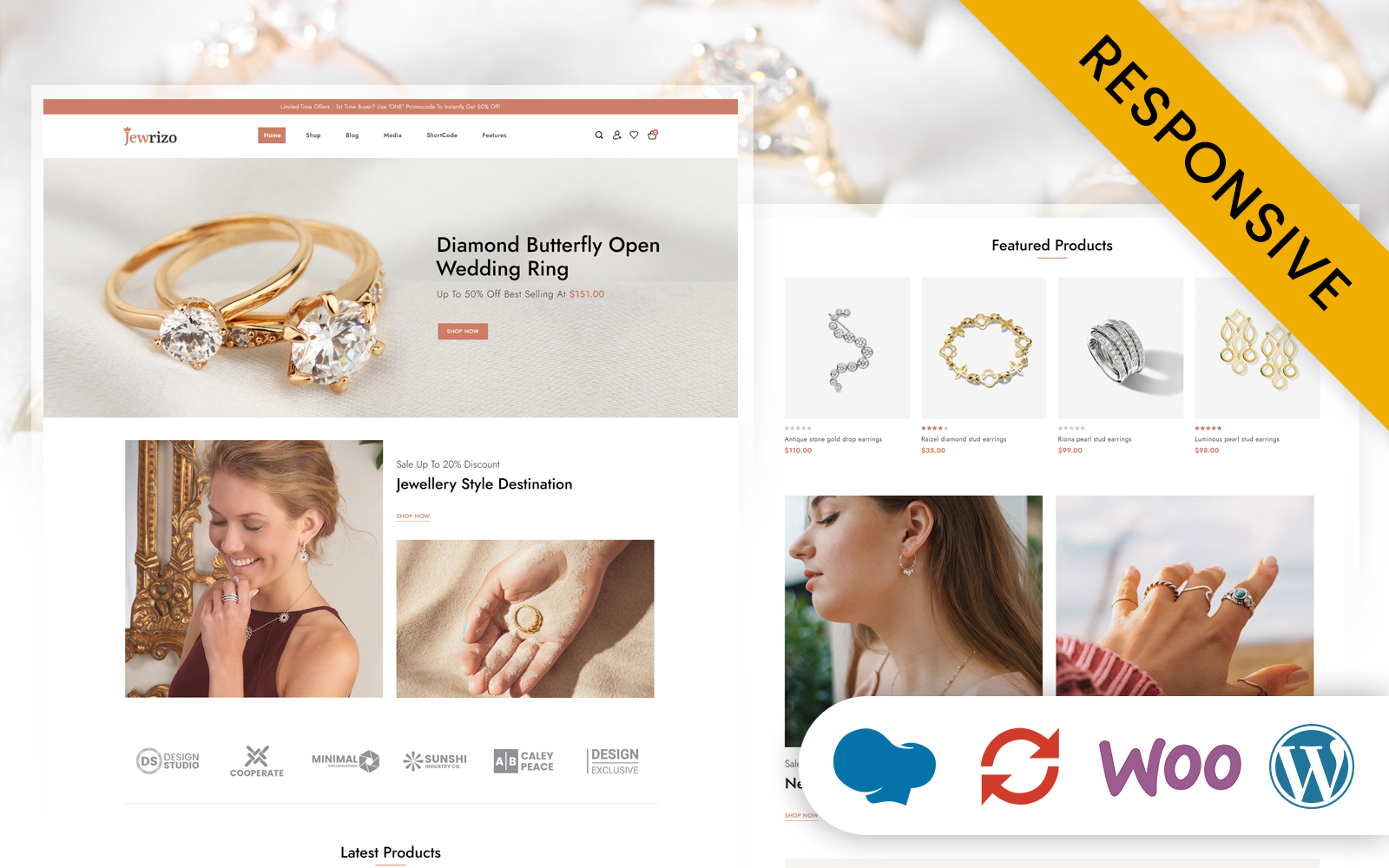 Jewrizo - Jewelry Store Elementor WooCommerce Responsive Theme